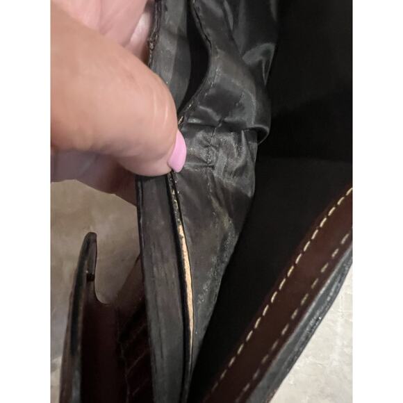 Patricia Nash Reiti Brown Tooled Leather Bifold Wallet - Picture 9 of 13